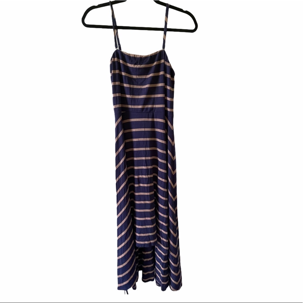 Soma Medium High Low Sleeveless Striped Dress